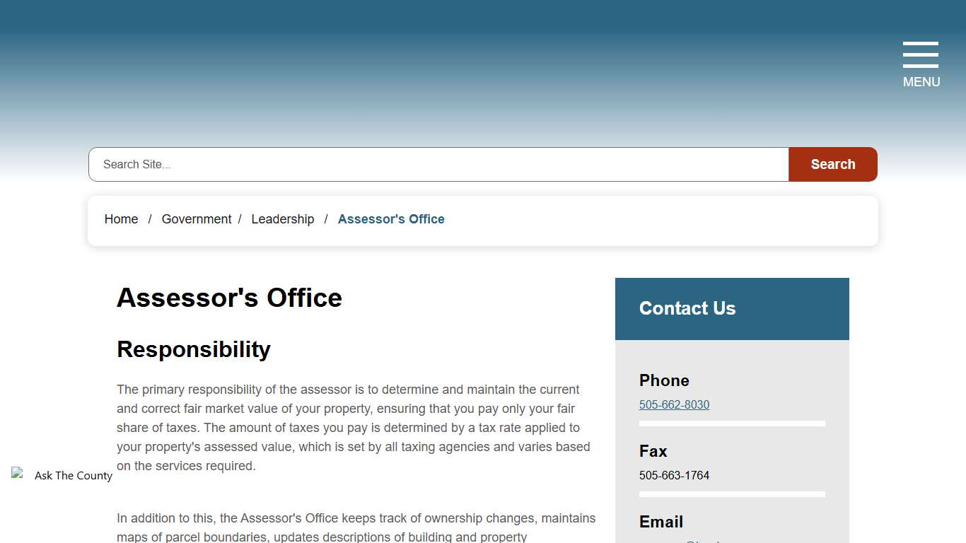 Assessor's Office - Incorporated County of Los Alamos, NM